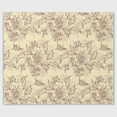 Papier Cadeau Conception transparente des baies Holly (Plat)