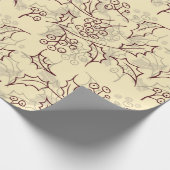 Papier Cadeau Conception transparente des baies Holly (Coin)