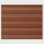 Papier Cadeau Conception Tribal sans soudure pour diverses utili (Plat)