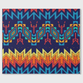 Papier Cadeau Conception tribale d'abrégé sur conception (Plat)