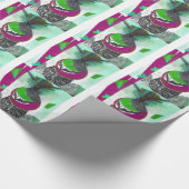 Papier Cadeau Conception Tribale Verte (Coin)