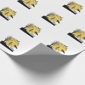 Papier Cadeau Conception vectorielle de chien squelette de Hallo (Coin)
