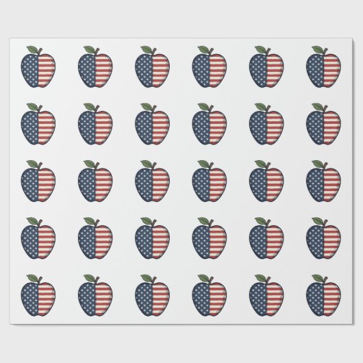 Papier Cadeau Conception vectorielle de gravure vintage de pomme (Plat)