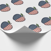 Papier Cadeau Conception vectorielle de gravure vintage de pomme (Coin)