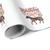 Papier Cadeau Conception vectorielle florale de cheval 10 pour f (Coin rond)