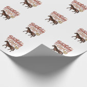 Papier Cadeau Conception vectorielle florale de cheval 10 pour f (Coin)