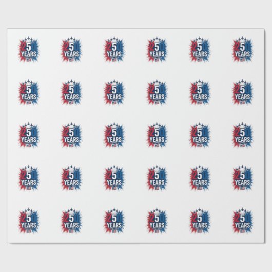 Papier Cadeau Conception vectorielle pour le 250e anniversaire d (Plat)