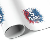 Papier Cadeau Conception vectorielle pour le 250e anniversaire d (Coin rond)