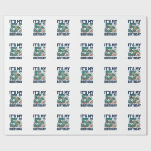 Papier Cadeau Conception vectorielle sous-marine de tortue marin