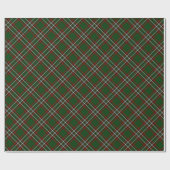 Papier Cadeau Conception verte et rouge de style de plaid (Plat)