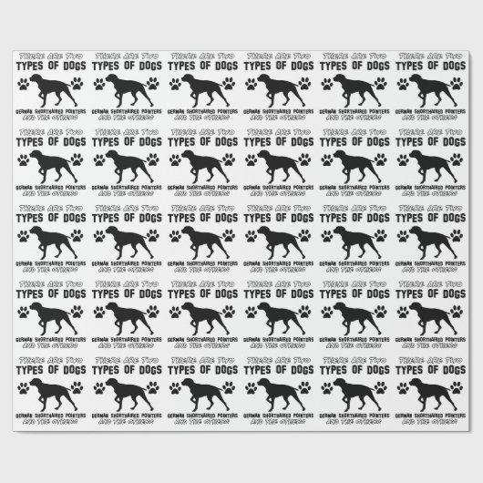 Papier Cadeau conceptions allemandes de chien d'indicateur aux (Plat)