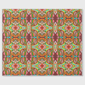 Papier Cadeau Conceptions Colorées (Plat)