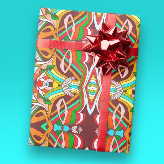 Papier Cadeau Conceptions Colorées
