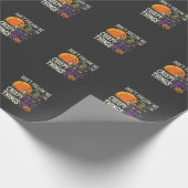 Papier Cadeau Conceptions de chat de sorcière d'Halloween de cho (Coin)