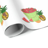 Papier Cadeau Conceptions de fruits (Coin rond)
