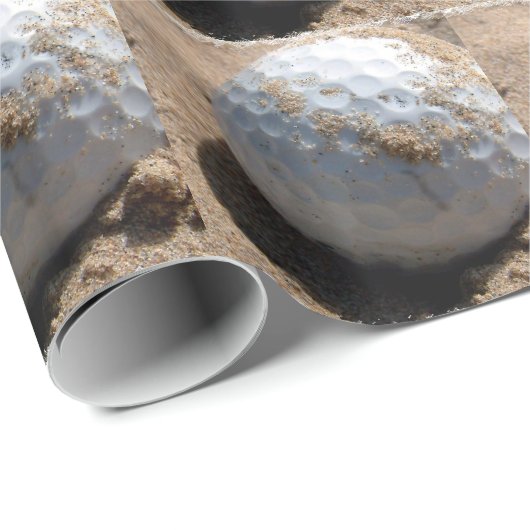 Papier Cadeau Conceptions de terrain de golf (Coin rond)