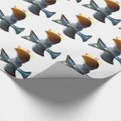 Papier Cadeau Conceptions Fantaisistes de Tête d'Oeuf (Coin)