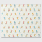 Papier Cadeau Concerne le motif de chaises (Plat)