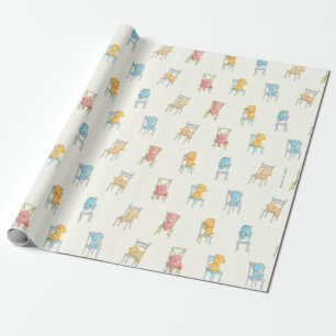 Papier Cadeau Concerne le motif de chaises