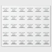 Papier Cadeau Concevez le logo en fonction du client (Plat)
