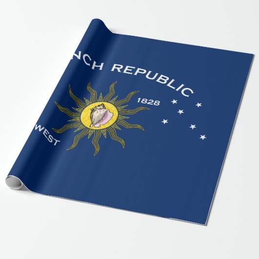 Papier Cadeau Conch Republic Flag (Déroulé)