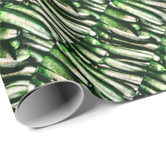 Papier Cadeau Concombre (Coin rond)