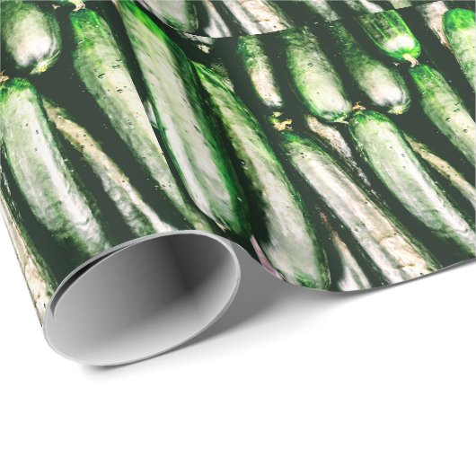 Papier Cadeau Concombre (Coin rond)