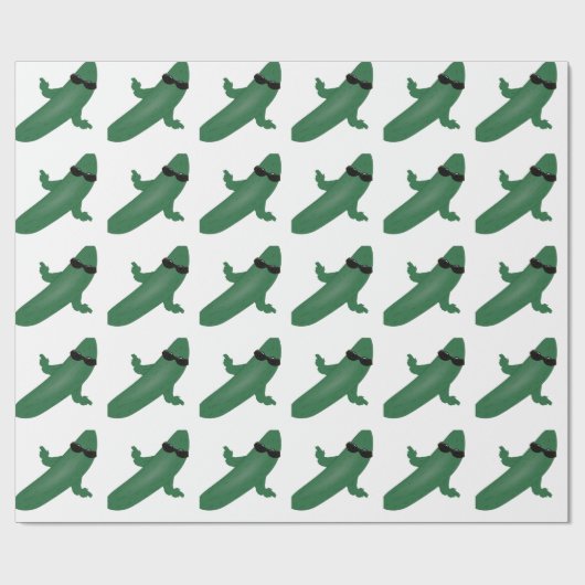 Papier Cadeau Concombre cool (Plat)