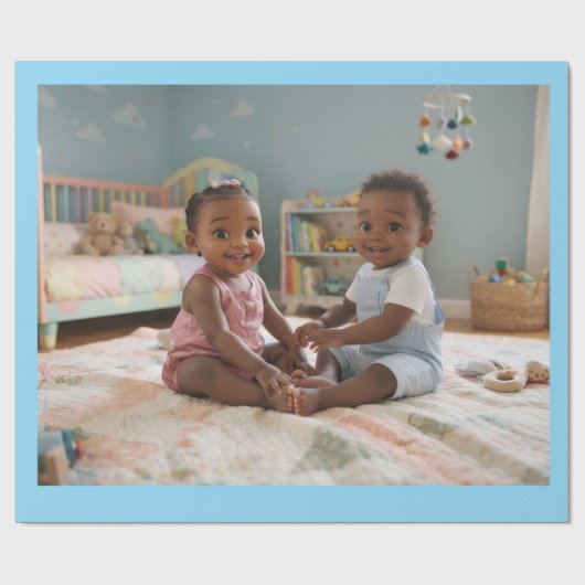 Papier Cadeau Conçu pour bébé (Plat)