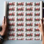 Papier Cadeau Conducteur esthétique du train fou