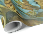 Papier Cadeau Cône crème glacée d'été (Coin rond)