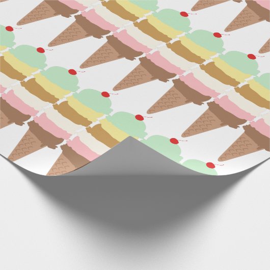 Papier Cadeau Cone de glace (Coin)