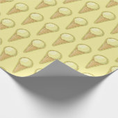 Papier Cadeau Cône de glace à une boule (Coin)