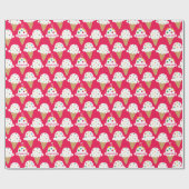Papier Cadeau Cône de Glace Rose Clair Anniversaire (Plat)