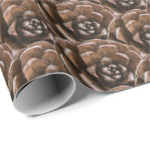 Papier Cadeau Cône de pin (Coin rond)