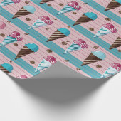 Papier Cadeau cônes de crème glacée (Coin)