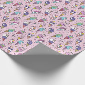 Papier Cadeau Cônes de crème glacée mignonne (Coin)