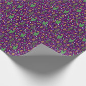 Papier Cadeau Cones de pin de Noël : Festive sans mer (Coin)