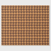 Papier Cadeau Cônes de pin Nature Rustique (Plat)
