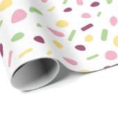 Papier Cadeau Confetti. (Coin rond)