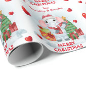 Papier Cadeau Confetti Coeur mignonne Eléphant petits enfants No (Coin rond)