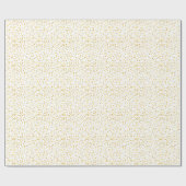 Papier cadeau Confetti Cœurs Dorés (Plat)