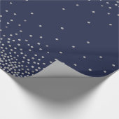 Papier Cadeau Confetti d'argent simple sur le style de vacances (Coin)
