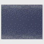 Papier Cadeau Confetti d'argent simple sur le style de vacances (Plat)