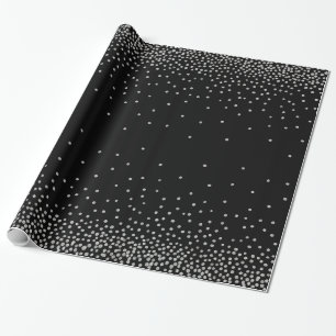 Papier Cadeau Confetti d'argent simple sur le style de vacances
