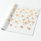 Papier Cadeau Confetti de feuille d'or sur Arrière - plan clair (Déroulé)