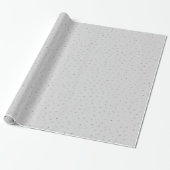 Papier Cadeau Confetti gris argenté (Déroulé)