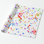 Papier Cadeau Confetti multicolore (Déroulé)