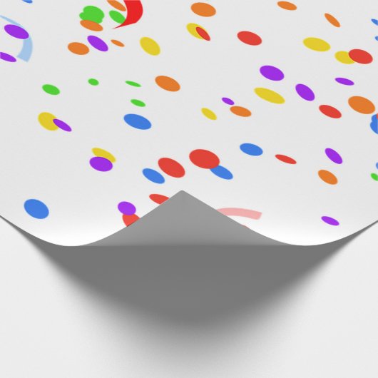 Papier Cadeau Confetti multicolore (Coin)