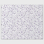 Papier Cadeau Confetti pourpre (Plat)